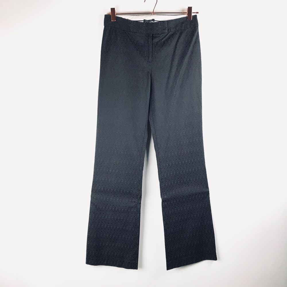 Tahari dark gray flared leg career office pants women's size 6